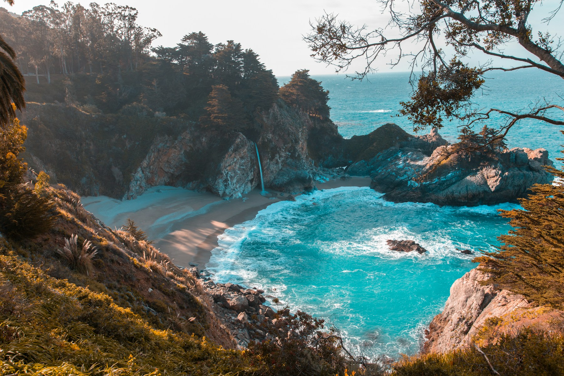Turquoise water along a tropical coastline, illustrative placeholder